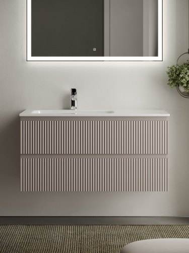 Тумба под раковину Sancos SNOB R SNR100LSM 100х45х50 подвесная цвет бежевый - фото 5